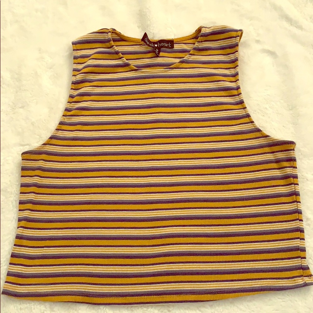 Striped crop top
